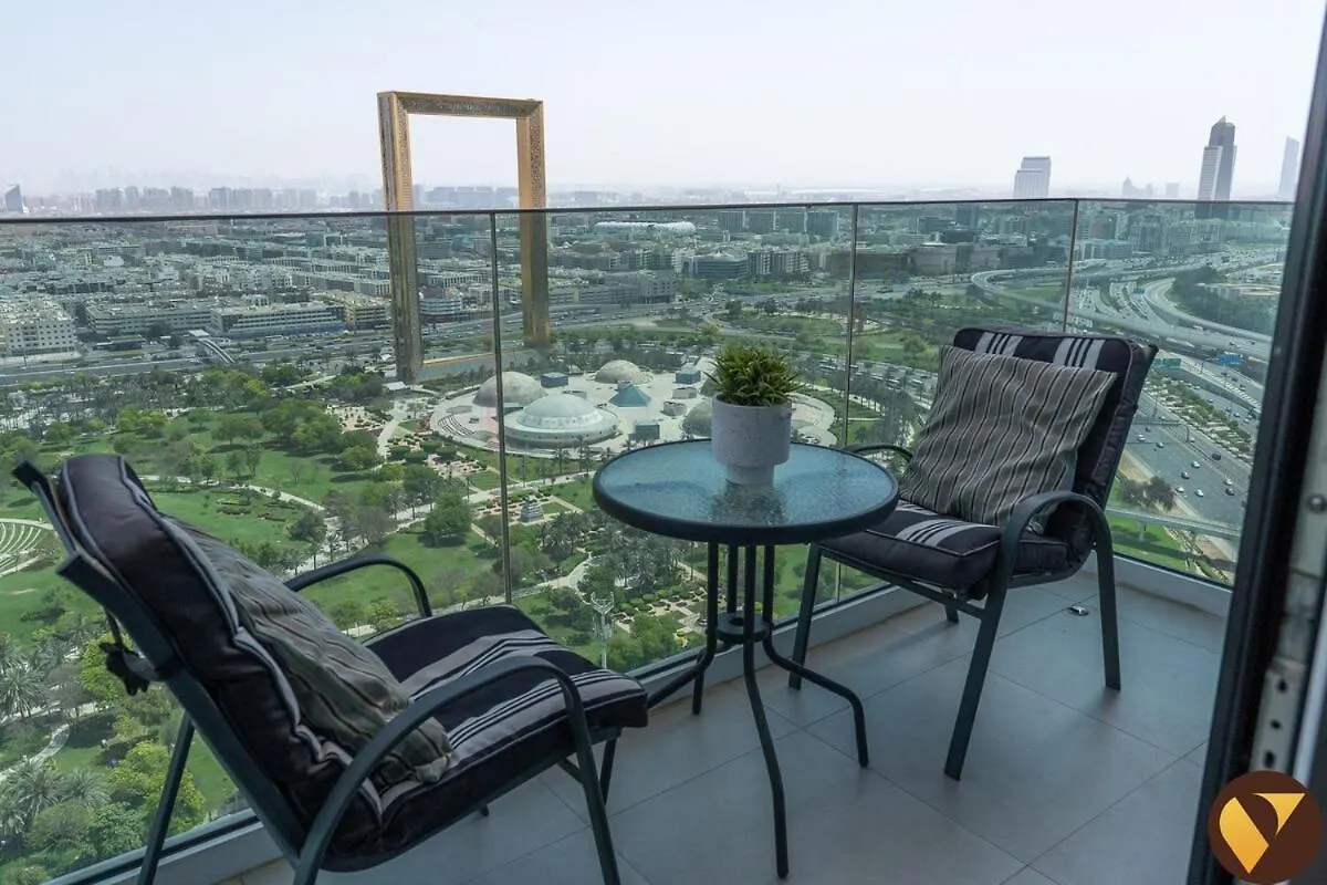 Apartamento Vogue Stunning Dubai Frame And Park Views, 30Th Floor With Balcony, Walkable To Metro Emiratos Árabes Unidos